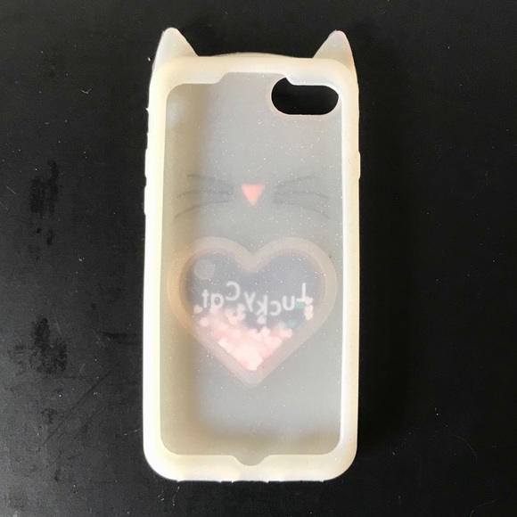 Lucky Cat Glitter iPhone Case - Picture 2 of 2